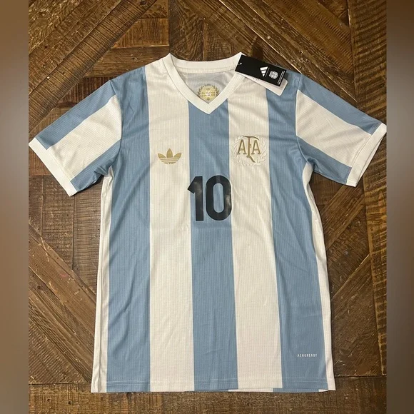 Lionel Messi #10 Argentina 50th Anniversary Home Jersey 24/25 - Picture 1 of 2